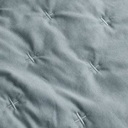 Ardor Saladin Chambray 3 Pcs Embroidered Comforter Set Queen/King V442-INT-COMFORTER-3PCSSALADIN-CHAMBRAY-QS