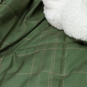 Ardor 3 Pcs Cammy Deep Khaki Comforter Set with Sherpa Reverse Queen/King V442-INT-COMFORTER-CAMMY-DEEPKHAKI-QS