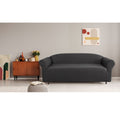 Elan Cambridge Extra-stretch Couch Cover Steel Three Seater Steel V442-INT-COUCHC-CAMBRIDGE-STEEL-3S