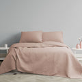 Ardor Chloe Powder Pink 3 Pcs Quilted Coverlet Set Queen/King V442-INT-COVERLETS-CHLOE-PINK-QS