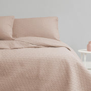 Ardor Chloe Powder Pink 3 Pcs Quilted Coverlet Set Queen/King V442-INT-COVERLETS-CHLOE-PINK-QS