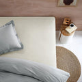 Essentially Home Living Polyester Cotton Fitted Sheet 36cm Wall Ivory Single V442-INT-FITTEDS-POLYCOTTON36-IVORY-SB