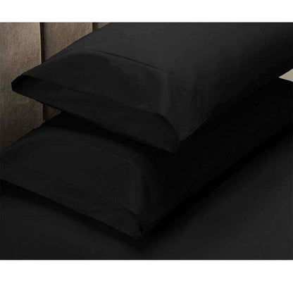 Apartmento 225TC Fitted Sheet Set King Black plus 2 Pillowcases V442-INT-FITTEDSS-225TCBASICS-BLACK-KI