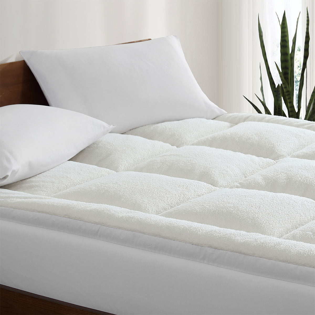 Ardor 1800GSM Reversible Mattress Topper Queen V442-INT-MATTRESST-1800GSMREVERSIBLE-WHITE-QS