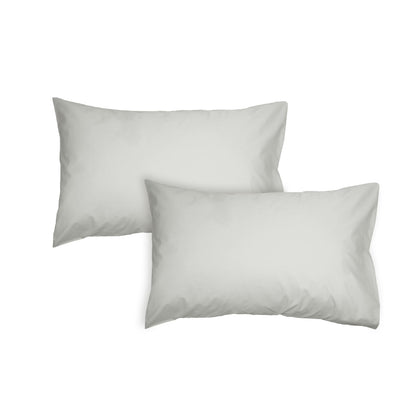 Algodon Pair of 300TC Cotton Standard Pillowcases Silver V442-INT-PILLOWC-300TCPAIR-SILVER-ST