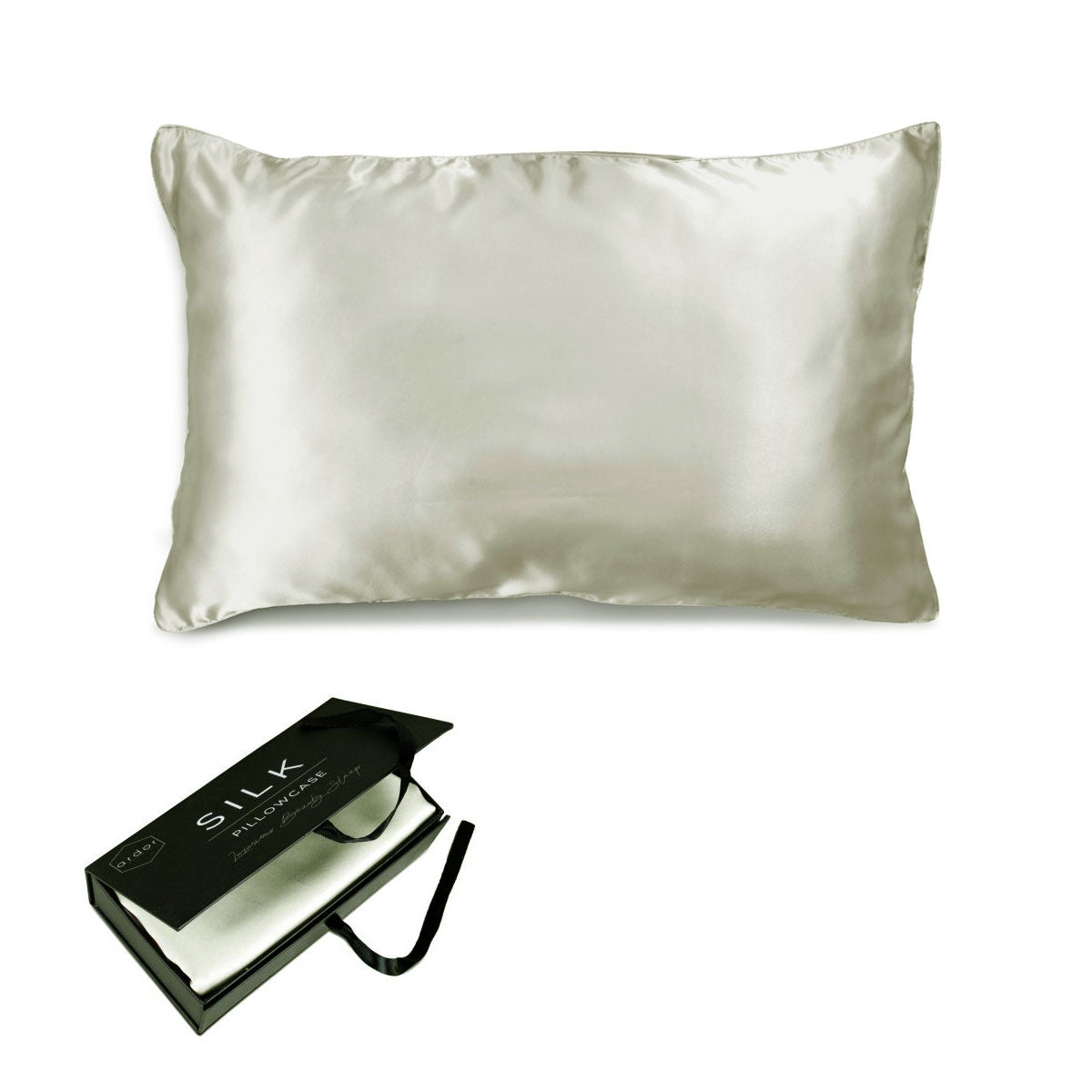Ardor Mulberry Silk Standard Pillowcase Silver Nights V442-INT-PILLOWC-MULBERRYSILK-SILVER-ST