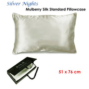 Ardor Mulberry Silk Standard Pillowcase Silver Nights V442-INT-PILLOWC-MULBERRYSILK-SILVER-ST