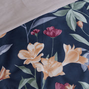 Ardor 250TC Ariana Floral Cotton Sateen Quilt Cover Set Queen V442-INT-QUILTCS-250TCARIANA-NAVY-QS