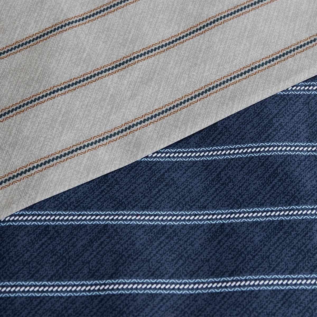 Ardor 250TC Oliver Stripes Cotton Sateen Quilt Cover Set King V442-INT-QUILTCS-250TCOLIVER-NAVY-KI
