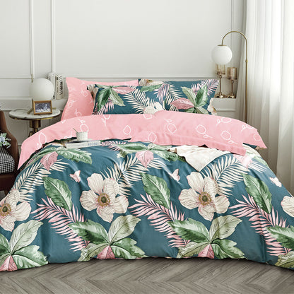 Ardor 250TC Tiki Tropical Cotton Sateen Quilt Cover Set Queen V442-INT-QUILTCS-250TCTIKI-MULTI-QS