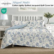 Algodon Abigail Multi Lightly Quilted Cotton Jacquard Quilt Cover Set King V442-INT-QUILTCS-ABIGAILJACQUARD-MULTI-KI