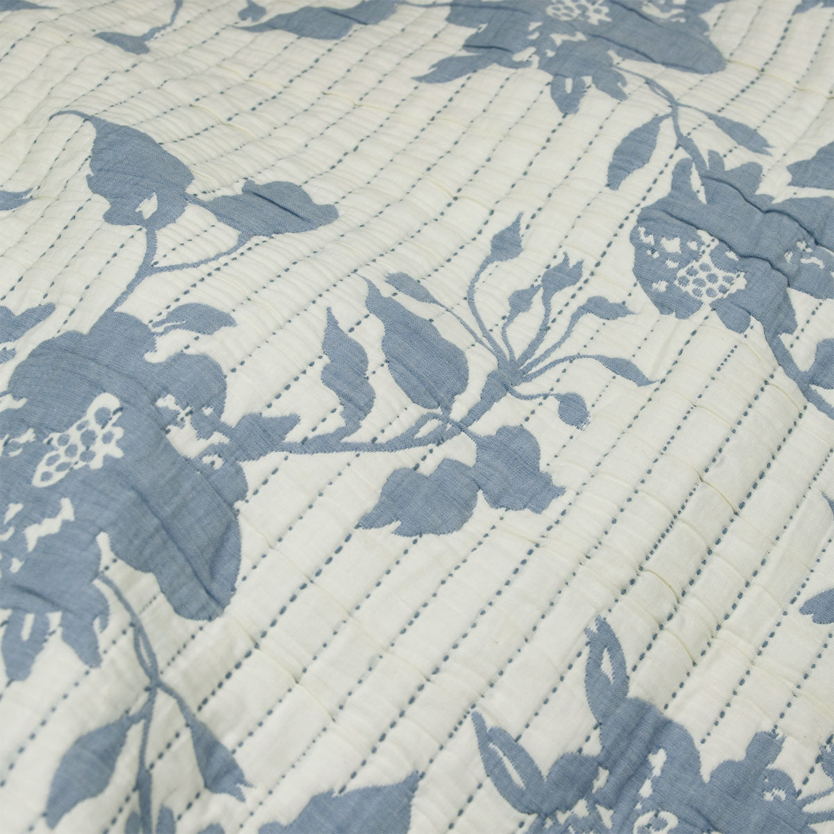 Algodon Abigail Multi Lightly Quilted Cotton Jacquard Quilt Cover Set King V442-INT-QUILTCS-ABIGAILJACQUARD-MULTI-KI