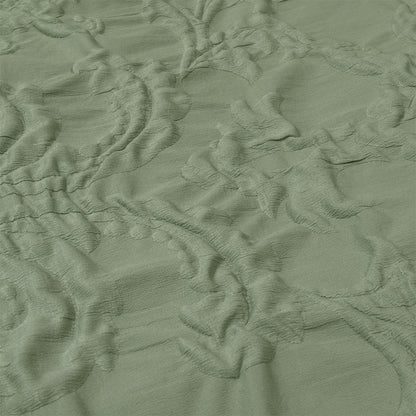 Ardor Adeline Sage Jacquard Damask Quilt Cover Set King V442-INT-QUILTCS-ADELINE-SAGE-KI