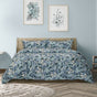 Ardor Eadie Teal Floral Printed Quilt Cover Set Queen V442-INT-QUILTCS-EADIE-TEAL-QS