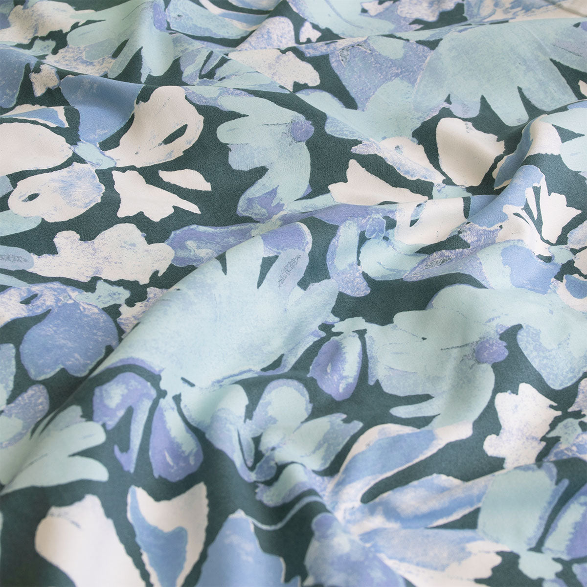 Ardor Eadie Teal Floral Printed Quilt Cover Set Queen V442-INT-QUILTCS-EADIE-TEAL-QS