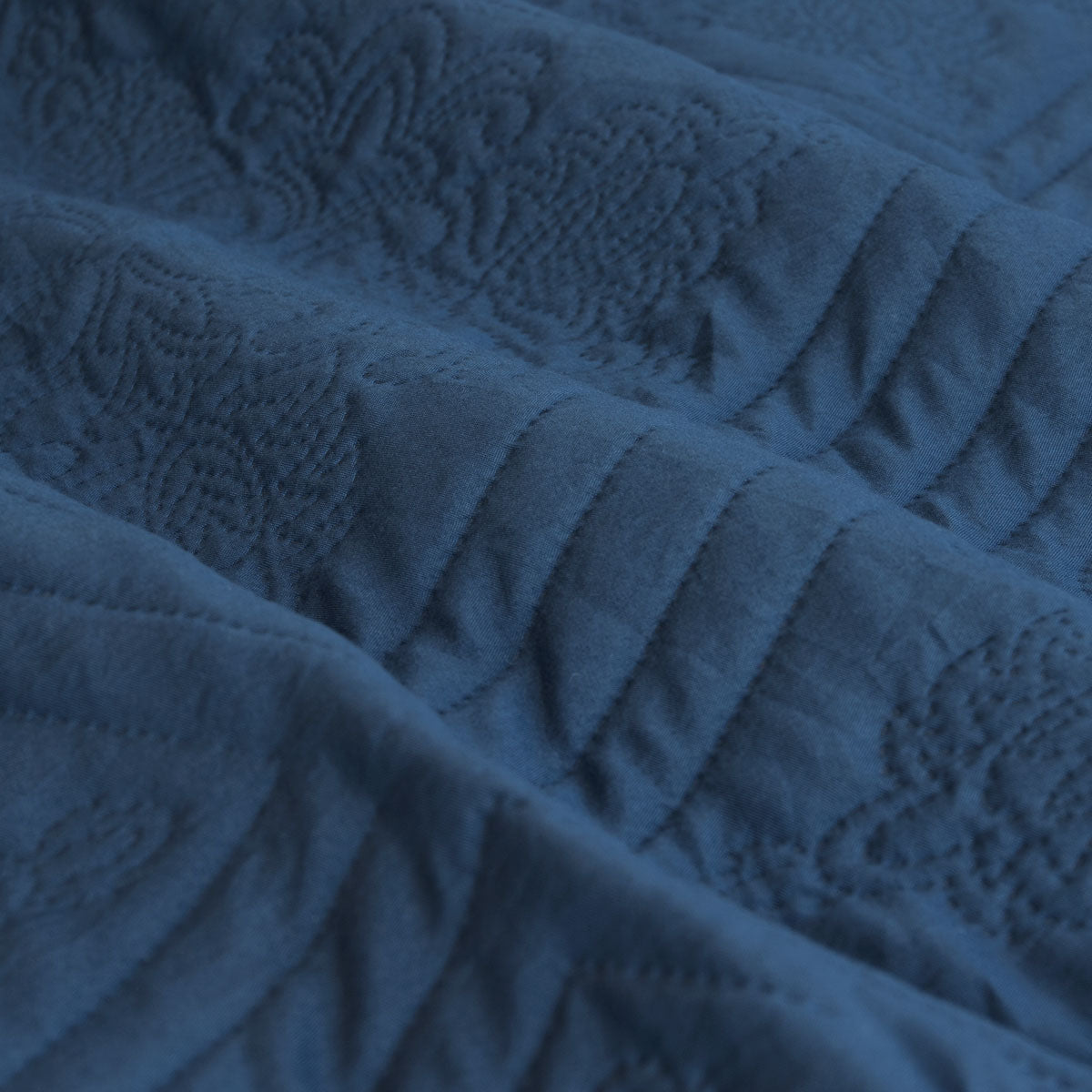 Ardor Eddison Cornflower Light Quilted Embossed Quilt Cover Set Queen V442-INT-QUILTCS-EDDISON-CORNFLOWER-QS
