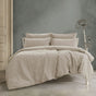Ardor Embre Taupe (Also known as Warm Grey) 100% Washed Cotton Quilt Cover Set Queen V442-INT-QUILTCS-EMBRE-WARMGREY-QS