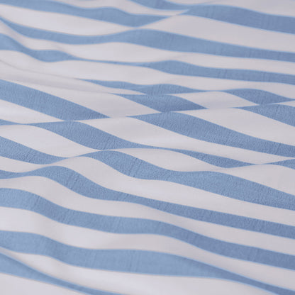 Ardor Frankie Blue Stripe Yarn Dyed Reversible Quilt Cover Set King V442-INT-QUILTCS-FRANKIESTRIPE-BLUE-KI