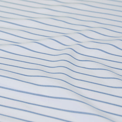 Ardor Frankie Blue Stripe Yarn Dyed Reversible Quilt Cover Set Queen V442-INT-QUILTCS-FRANKIESTRIPE-BLUE-QS