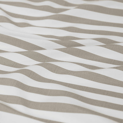 Ardor Frankie Natural Stripe Yarn Dyed Reversible Quilt Cover Set Queen V442-INT-QUILTCS-FRANKIESTRIPE-NATURAL-QS
