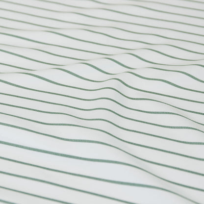 Ardor Frankie Sage Stripe Yarn Dyed Reversible Quilt Cover Set King V442-INT-QUILTCS-FRANKIESTRIPE-SAGE-KI