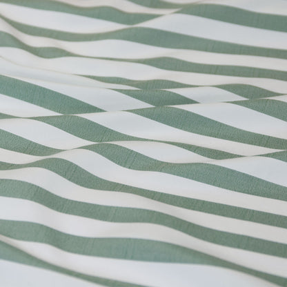 Ardor Frankie Sage Stripe Yarn Dyed Reversible Quilt Cover Set Queen V442-INT-QUILTCS-FRANKIESTRIPE-SAGE-QS