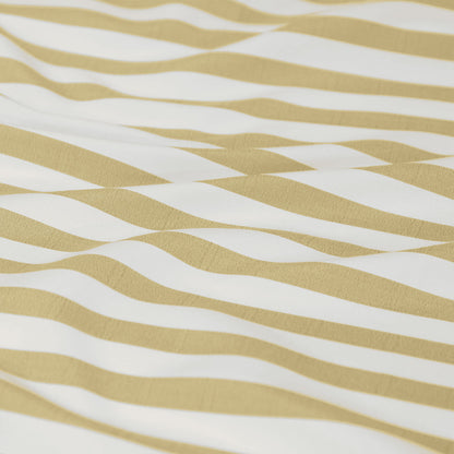 Ardor Frankie Yellow Stripe Yarn Dyed Reversible Quilt Cover Set Queen V442-INT-QUILTCS-FRANKIESTRIPE-YELLOW-QS