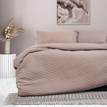 Ardor London Bark Embossed Quilt Cover Set Queen V442-INT-QUILTCS-LONDON-BARK-QS