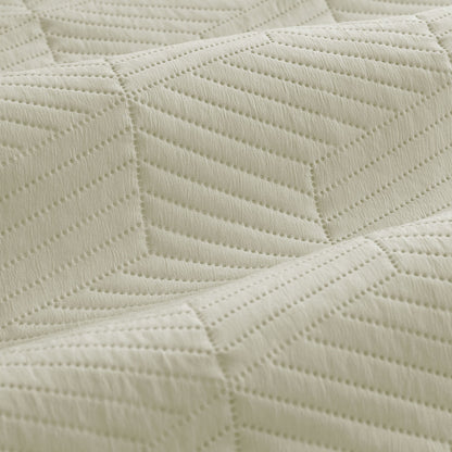 Ardor Maxwell Tan Embossed Vintage Washed Quilt Cover Set Queen V442-INT-QUILTCS-MAXWELL-TAN-QS