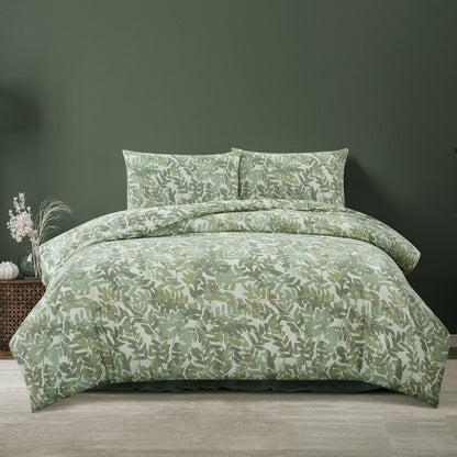 Ardor Solana Sage Watercolour Print Quilt Cover Set Queen V442-INT-QUILTCS-SOLANA-SAGE-QS