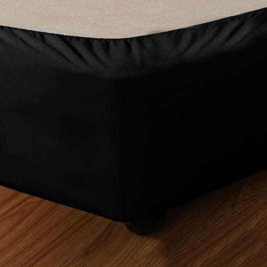 Apartmento Stretch Valance Ebony (Black) LONG SINGLE V442-INT-VALANCE-STRETCH-EBONY-LS