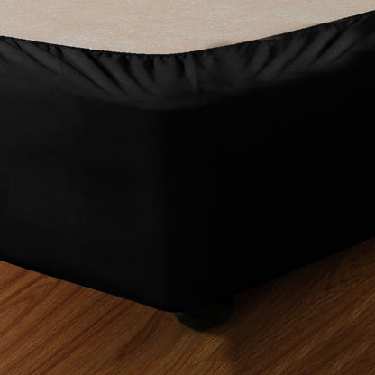 Apartmento Stretch Valance Ebony (Black) SINGLE V442-INT-VALANCE-STRETCH-EBONY-SB