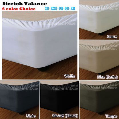 Apartmento Stretch Valance Slate LONG SINGLE V442-INT-VALANCE-STRETCH-SLATE-LS