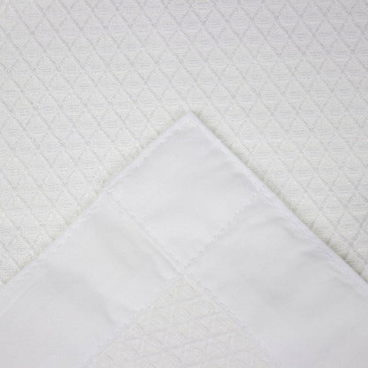 Rayon Bamboo Waffle Blanket Bassinet Size 120x80cm V442-JTC-BLANKET-BAMBOOWAFFLE-WHITE-BASS