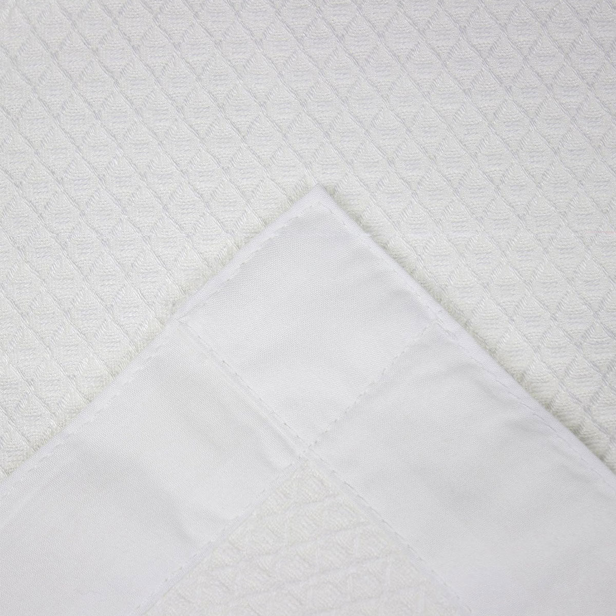 Rayon Bamboo Waffle Blanket Cot Size 140x120cm V442-JTC-BLANKET-BAMBOOWAFFLE-WHITE-CT
