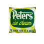 Australian Mancave Retro Cushion Peters Ice Cream 40 x 40 cm V442-JTC-CUSHION-PETERSICECREAM-GREEN-SQ