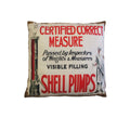 Australian Mancave Retro Cushion Shell Pumps 40 x 40 cm V442-JTC-CUSHION-SHELLPUMPS-TAUPE-SQ