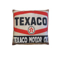 Australian Mancave Retro Cushion Texaco Motor Oil 40 x 40 cm V442-JTC-CUSHION-TEXACOLOIL-BLACK-SQ