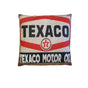 Australian Mancave Retro Cushion Texaco Motor Oil 40 x 40 cm V442-JTC-CUSHION-TEXACOLOIL-BLACK-SQ