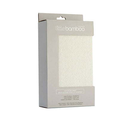 Little Bamboo Jersey Fitted Sheet Cot Size Marle Whisper V442-JTC-FITTEDS-LITTLEBAMBOOMARLE-WHISPER-CT