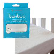 Waterproof Fitted Mattress Protector Large Cot Size 135x77x19cm V442-JTC-MATTRESSP-LARGEWATERPROOF-WHITE-CT