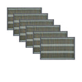 Set of 6 Victoria Bamboo Table Placemats 30 x 45cm Grey/Silver V442-JTC-PLACEMAT-BAMBOOLAR1G-GREY-RE