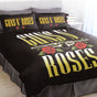 Guns N' Roses Quilt Cover Set Double 180 x 210cm V442-JTC-QUILTCS-GUNSNROSES-BLACK-DS