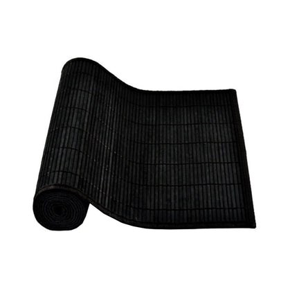 Narrow Slat Bamboo Table Runner 140 x 33cm Black V442-JTC-TABLER-BAMBOOCOL3BL-BLACK-RE