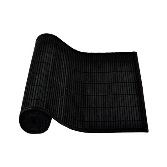 Narrow Slat Bamboo Table Runner 140 x 33cm Black V442-JTC-TABLER-BAMBOOCOL3BL-BLACK-RE