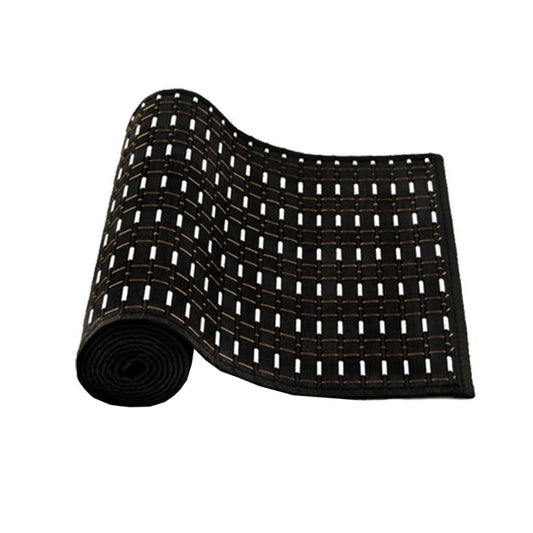 Streak Bamboo Table Runner 140 x 33cm Black Silver V442-JTC-TABLER-BAMBOOEM3BL-BLACK-RE