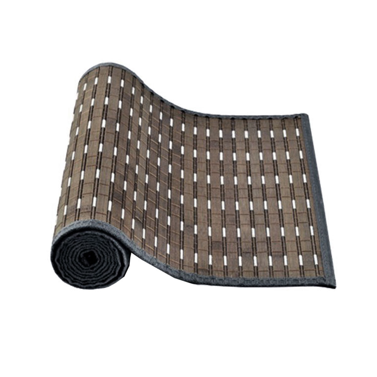 Streak Bamboo Table Runner 140 x 33cm Grey Brown Silver V442-JTC-TABLER-BAMBOOEM3G-GREY-RE