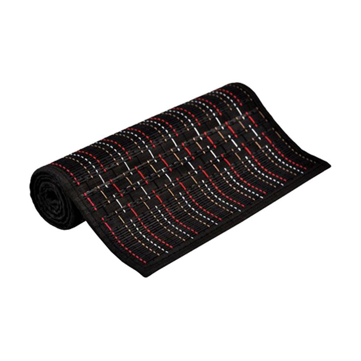 Multi Stitch Bamboo Table Runner 140 x 33cm Black V442-JTC-TABLER-BAMBOOET2BL-BLACK-RE