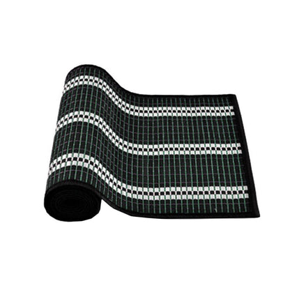Victoria Bamboo Table Runner 140 x 33cm Black Silver V442-JTC-TABLER-BAMBOOLAR2BL-BLACK-RE