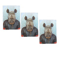 Set of 3 Zoo Portraits Microfiber Tea Towels Rhino 67 x 45 cm V442-JTC-TEAT-SETOF3RHINO-GREY-RE